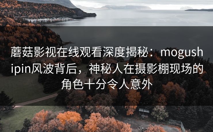 蘑菇影视在线观看深度揭秘：mogushipin风波背后，神秘人在摄影棚现场的角色十分令人意外